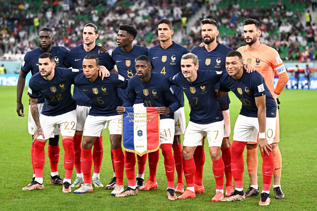 ActuFoot_'s tweet image. ❌ Benzema
❌ Lucas Hernandez
❌ Kanté
❌ Kimpembe
❌ Maignan 
❌ Nkunku 
❌ Pogba

🥈 Vice-champion du monde

MERCI LES BLEUS. 🇫🇷