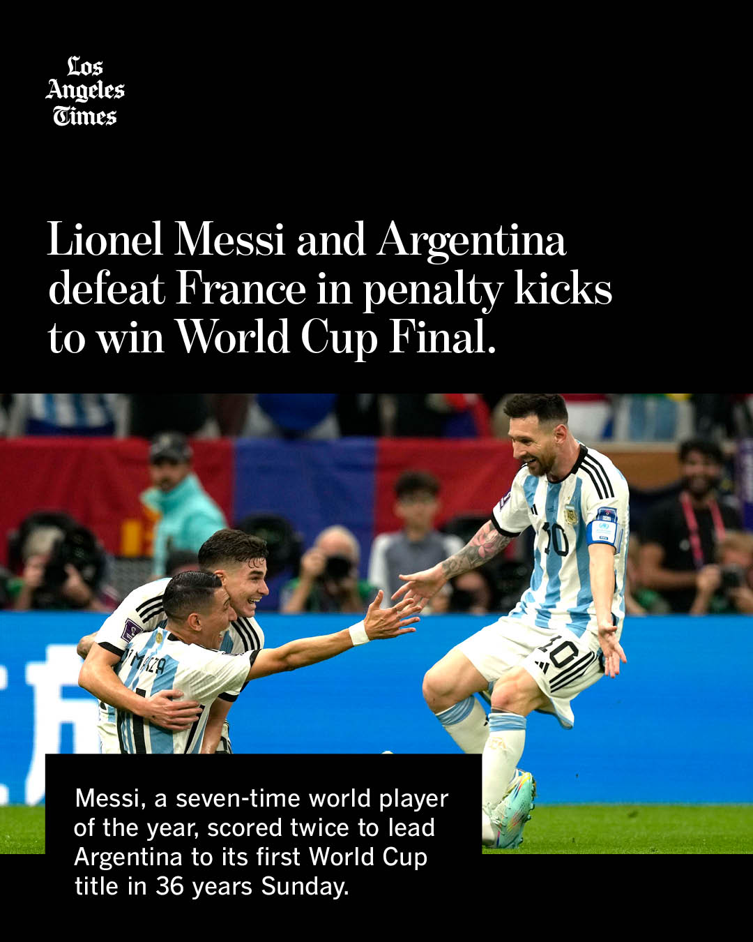 World Cup Final: Argentina wins in penalty kicks