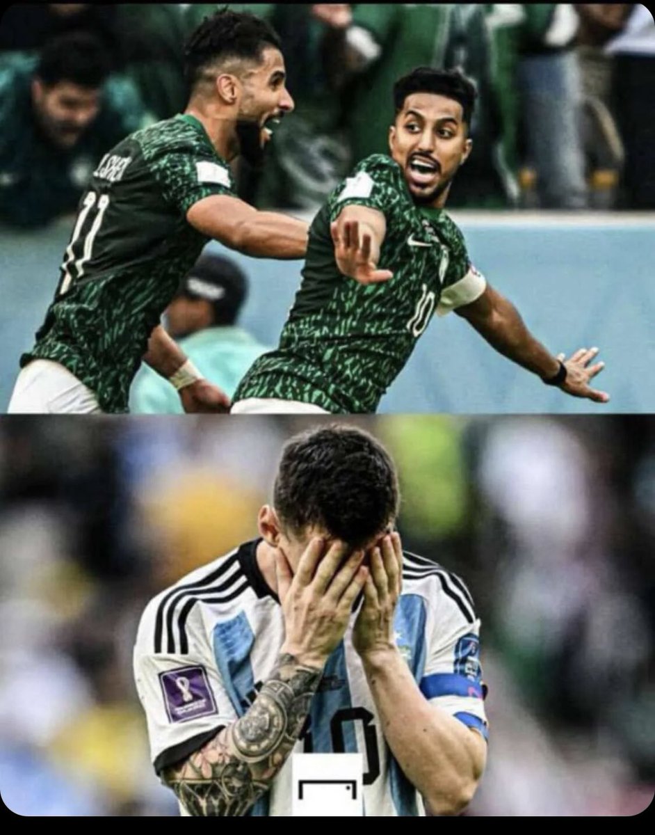 f_alabdulkarim's tweet photo. حنا واقعيين ونحترم الامكانيات ومن حقنا أن نفتخر اننا المنتخب الوحيد اللي قدر يفوز على بطل كاس العالم بوجود الاسطورة ميسي .. وفوزنا سيبقى عالق بذاكرة التاريخ وعشاق كرة القدم.
وماننسى الجمهور السعودي اللي كان ملح هذه البطولة وصنعوا اجواء رهيبة https://t.co/5NPZkU69aT
