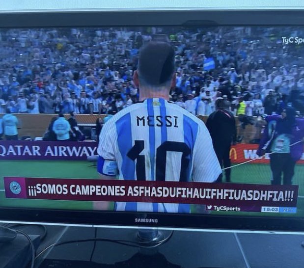 Felicidades Argentina!