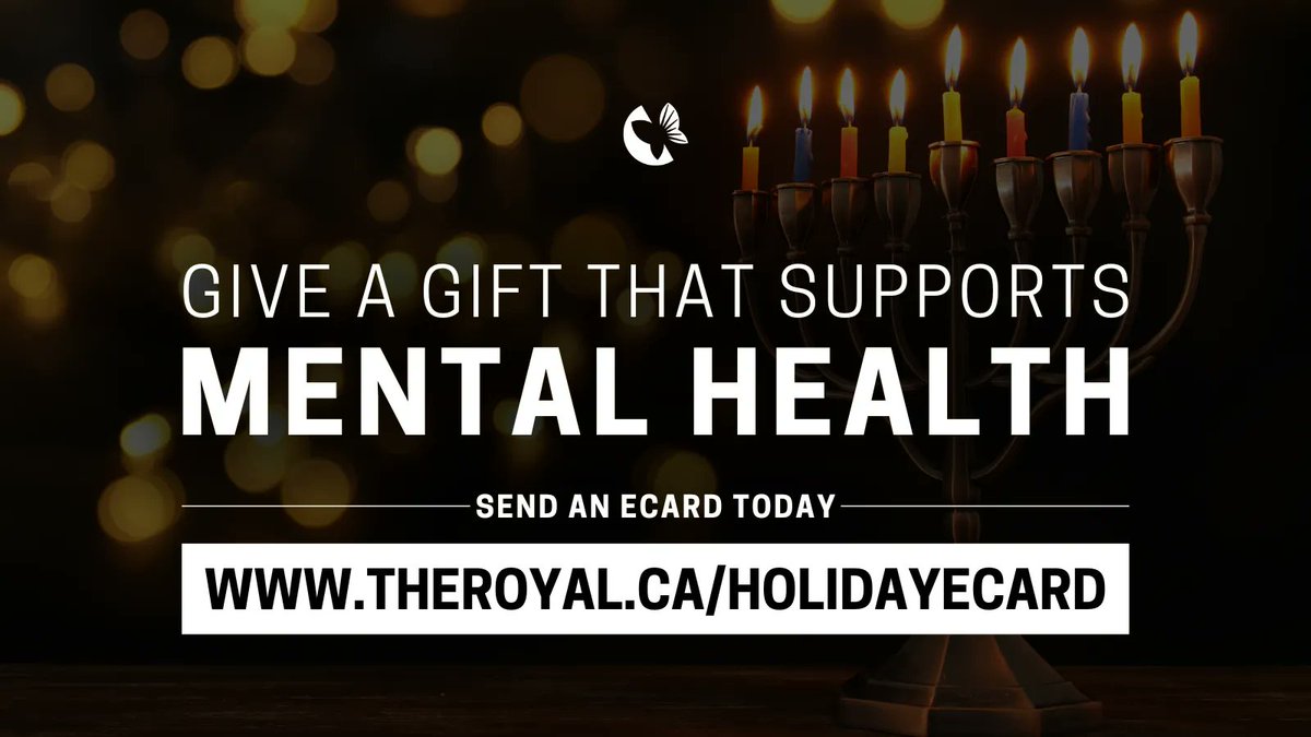 Need a gift that makes a big impact? Sending an eCard will help build a brighter future for mental health in our community and beyond.

Visit theroyal.ca/HolidayEcard to get started.

<a href="/TheRoyalMHC/">The Royal</a>