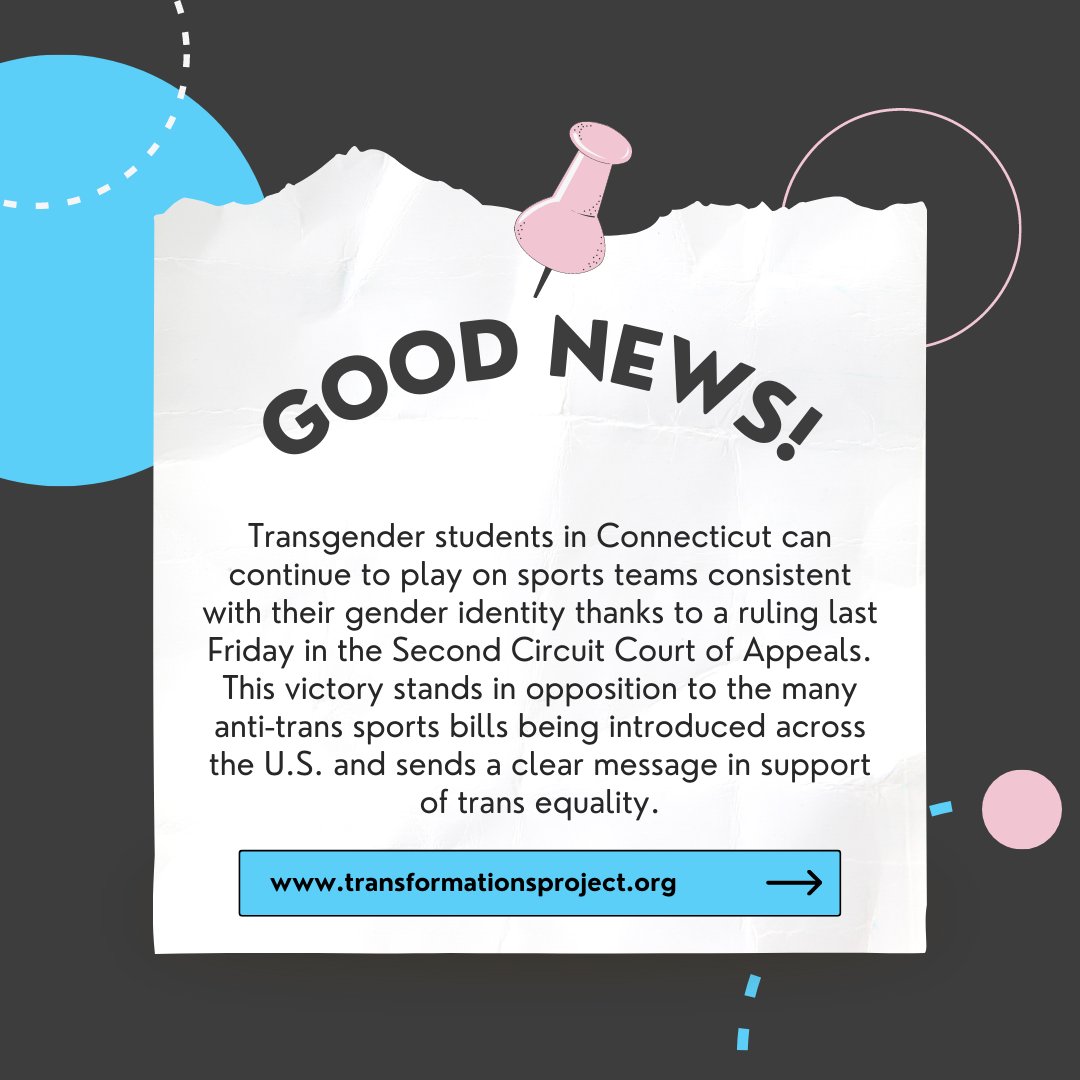 the_TFP's tweet photo. We are starting off this week by celebrating good news out of Connecticut ⬇️ @ACLU @acluct #TransRights 🏳️‍⚧️ https://t.co/Sd3lW7YTBd