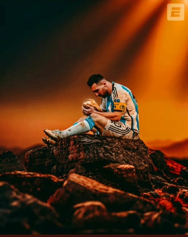 SubhakantaPand's tweet photo. LIONEL MESSI FINALLY GETS HIS WORLD CUP! �� You deserve this #GOAT #Messi10 What a final 🔥🔥#Argentina 🇦🇷 finally❤️#Qatar 2022 https://t.co/dja4I9FKMx