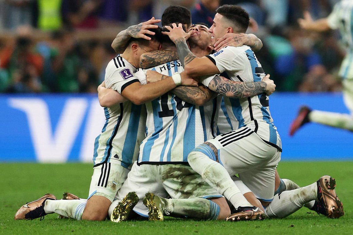 What a beautiful game! Congratulations to Argentina for a thrilling victory. Well played, France.

Both Messi & Mbappé played like true champions! 

#FIFAWorldCupFinal shows yet again how sports unites, sans boundaries!