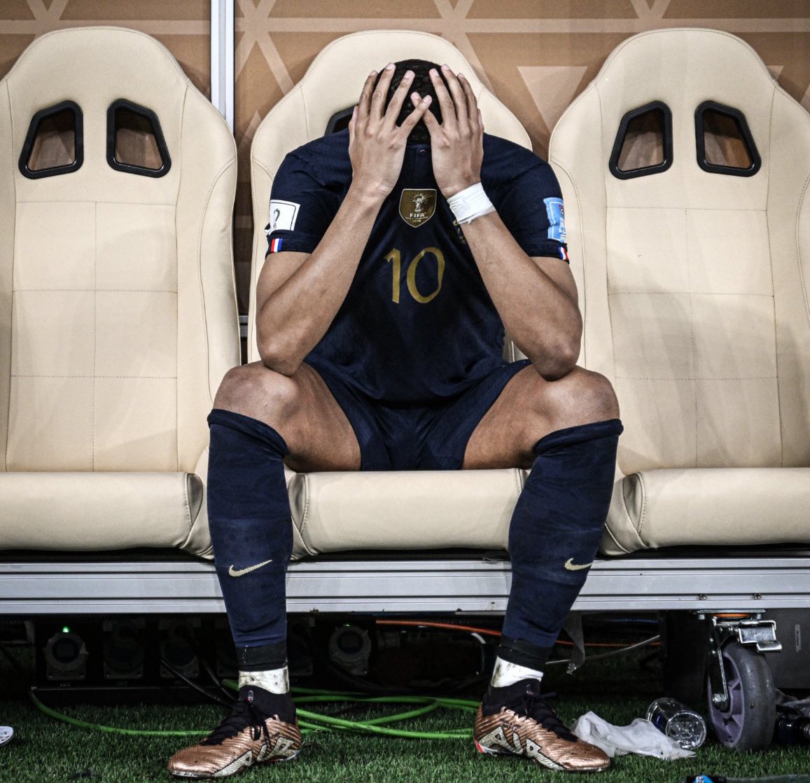 halphatory's tweet image. Mbappe just entered his villain era