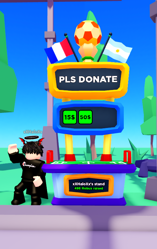 PlsDonate_News's tweet image. NEW #plsdonate UPDATE! (12/18/22)

The New World Cup Booth is Out! You Should&apos;ve received it if you voted for Argentina.