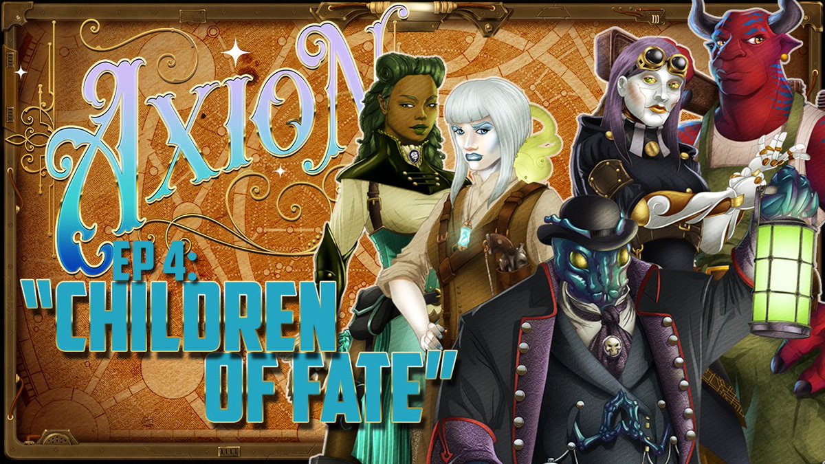 1 of 3
Tonight at 5pm CST, we are premiering Axion Ep 4 "Children of Fate" on our #YouTube!

#ttrpg #savageworlds #ttrpgfamily #ttrpgcommunity 

👇
youtu.be/E_OODN6kn5Y
☝️