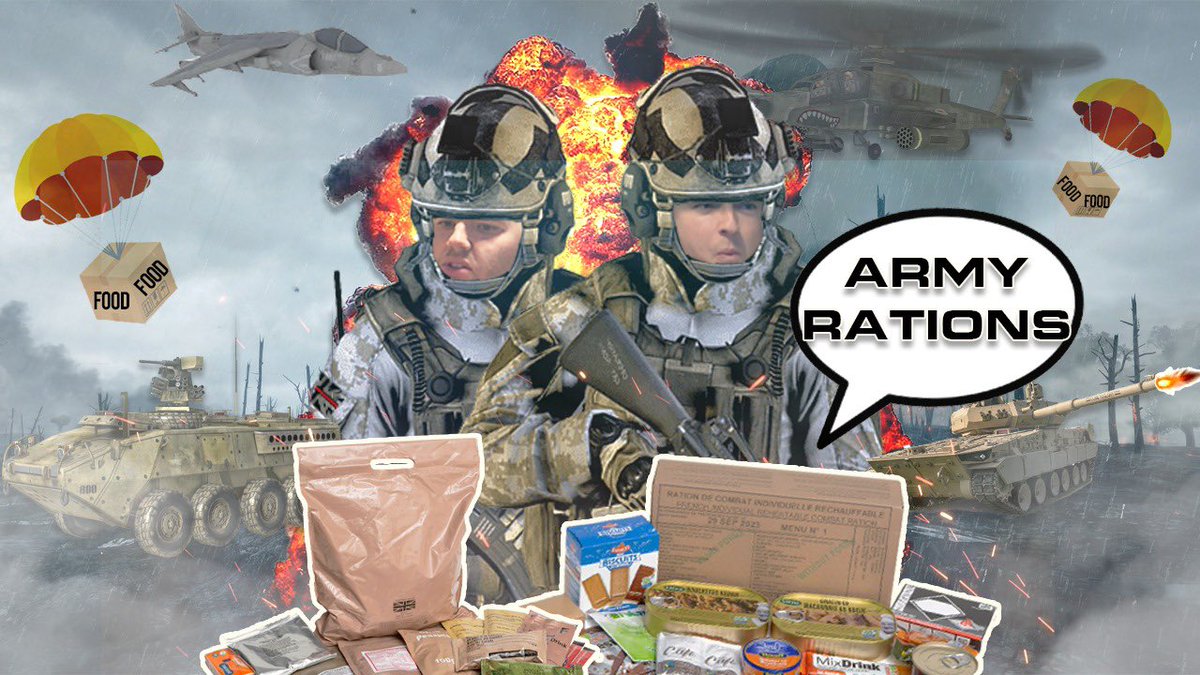 BeyondTheBallYT's tweet photo. New video out now! 

Link here; https://t.co/KkOyapEKht

British vs French- WAR ARMY RATION PACKS 

Let us know what you think! 

🫶💬🤝🥰 https://t.co/KMggSFW10k