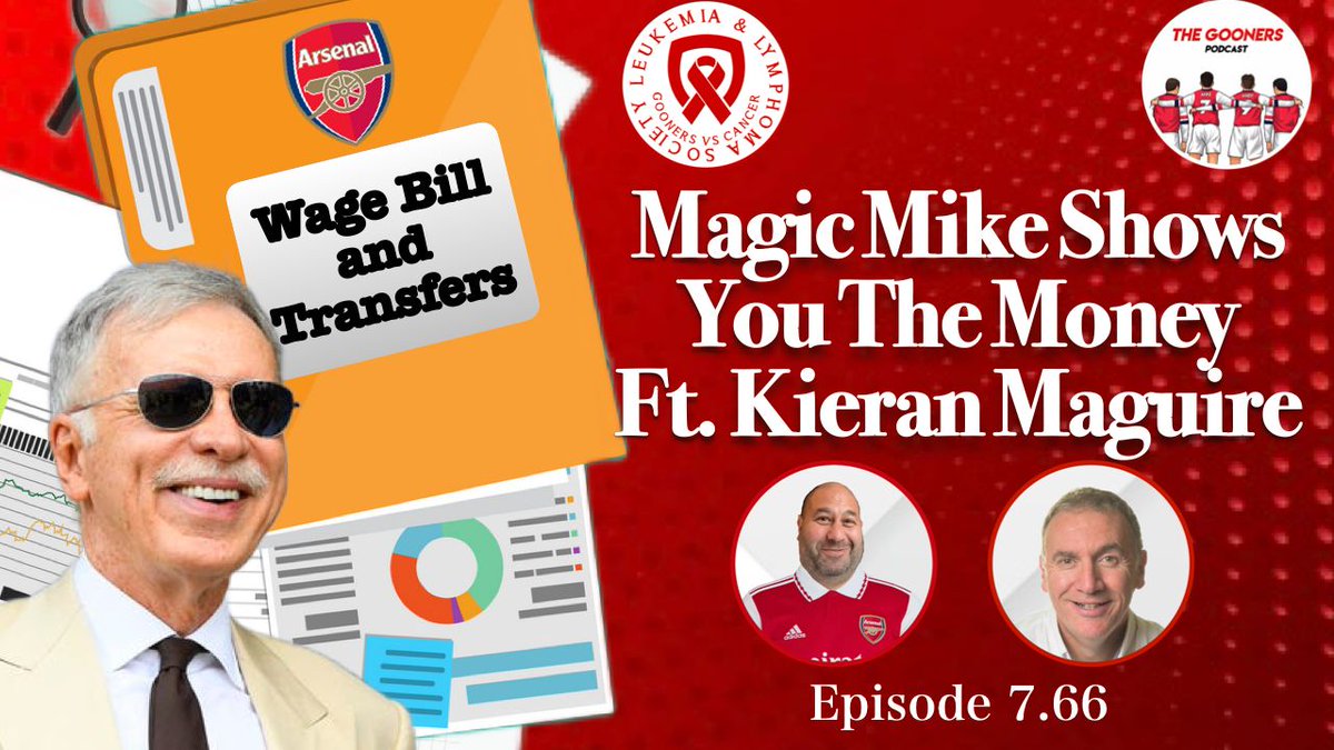 TheGoonersPod's tweet image. Join us on #TheGoonersPod at 10pm TONIGHT for a 
LIVE &quot;Magic Mike Shows You The Money&quot;
featuring the return of Football Finance expert @KieranMaguire to the pod!
We&apos;ll discuss #AFC&apos;s recent financial report(s) &amp;amp; answer YOUR #UserQuestions - get &apos;em in now!
youtu.be/dlbLw3gc5rI