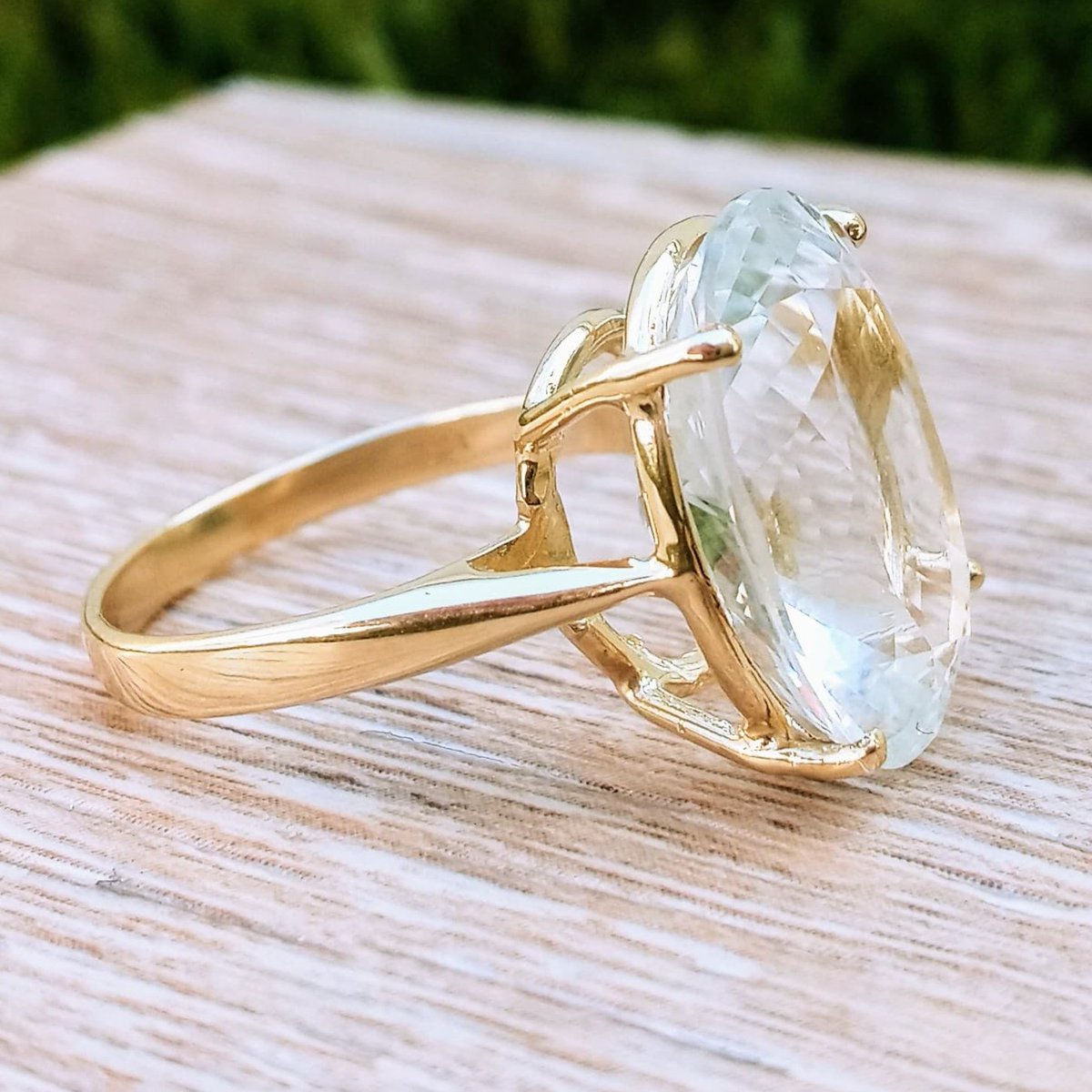 White Gold Topaz Ring by JulLuxJewelry etsy.me/3WvfEEn via @Etsy #jewelrygift #jewelrypresent #jewelry #goldjewelry #goldrings #statementrings #giftideas #presentideas #birthdaygift #loveyou #gemstonejewelry #gemstonrings #onlineshopping #whitetopaz #whitetopazjewelry