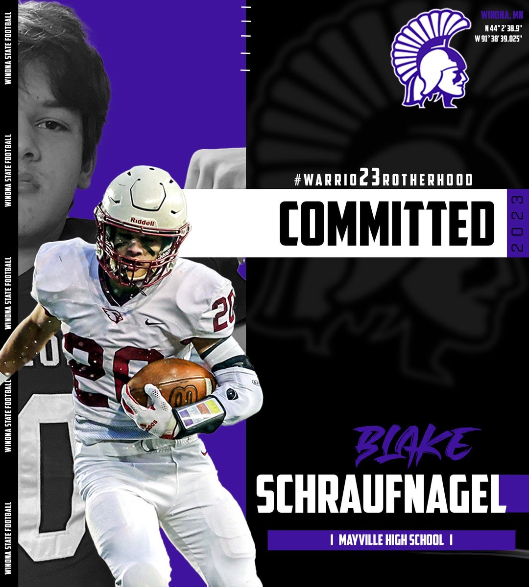 bschraufnagel20's tweet photo. I’m excited to announce after a amazing official visit, I have committed to Winona State University!!! #GGT https://t.co/AChBYJlfMf