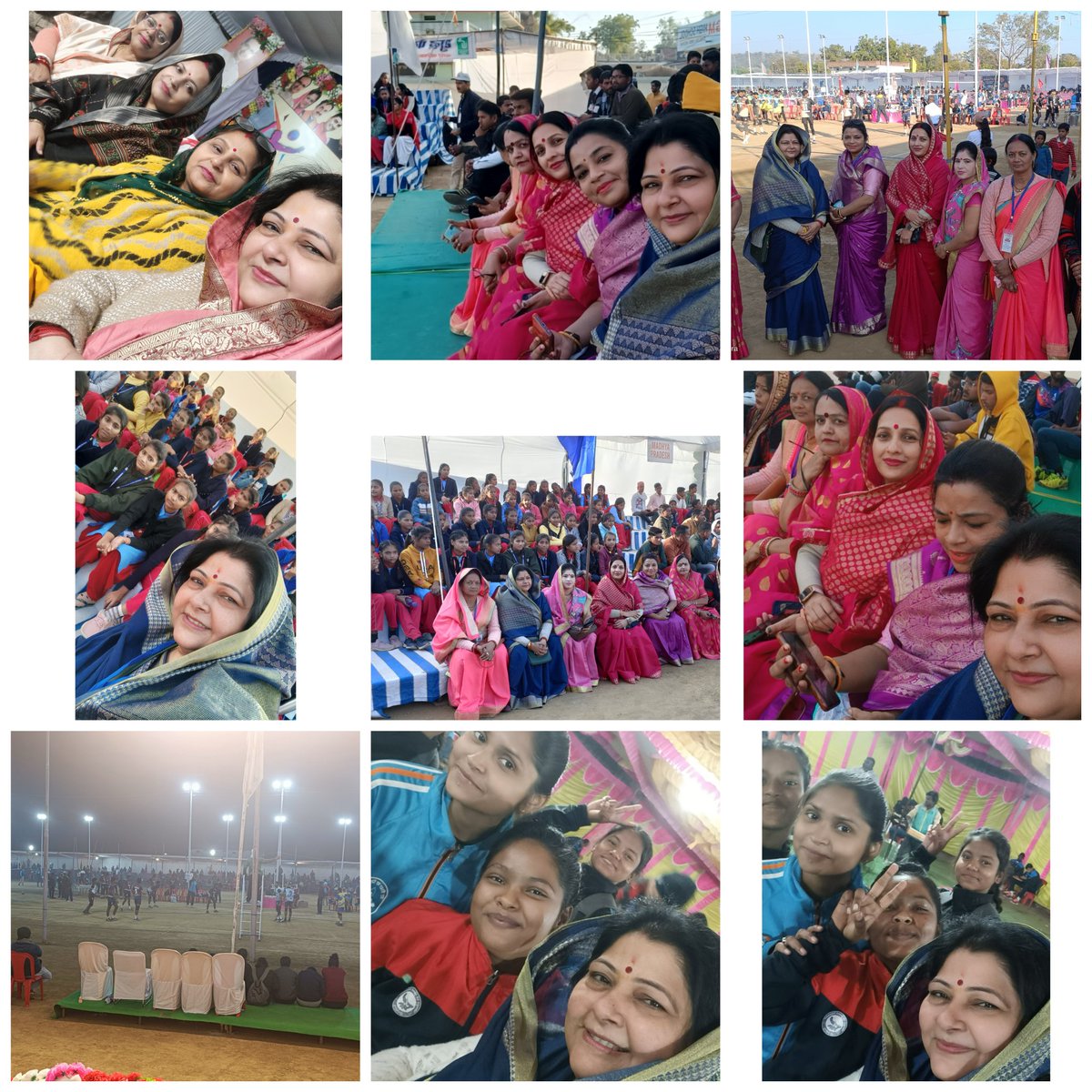 आज हम सभी बहनों ने दिन के मैच का आनंद लिया, और बच्चों का उत्साह वर्धन किया।