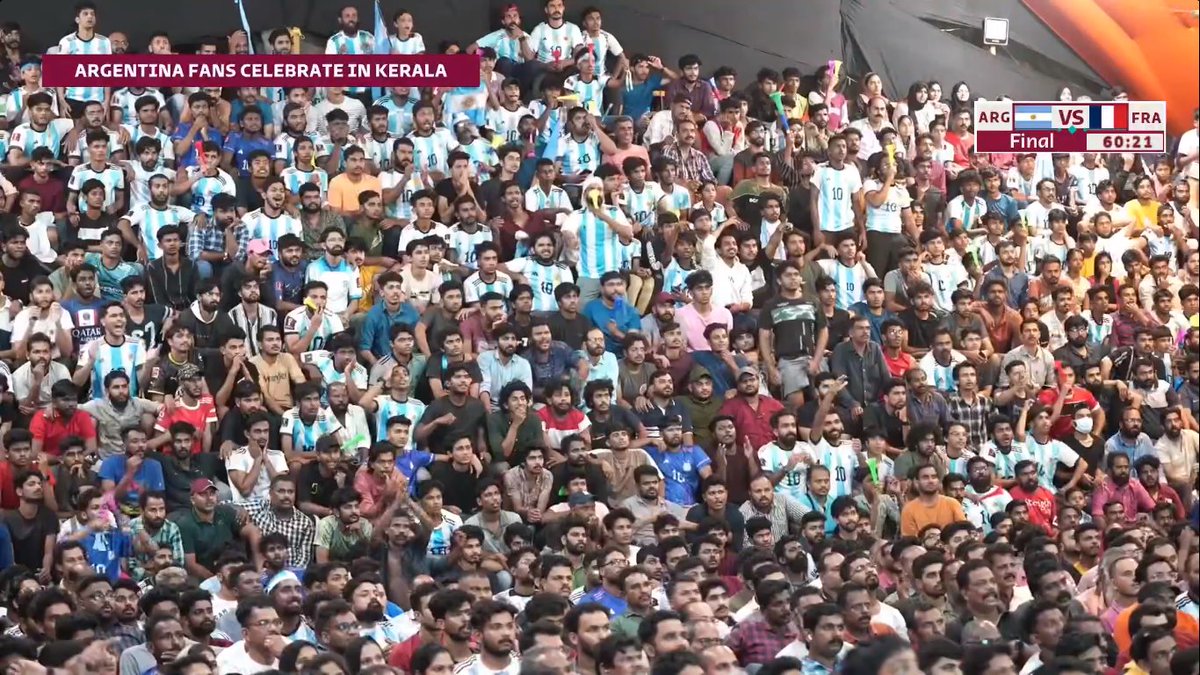 mufaddal_vohra's tweet photo. Massive support for Argentina in Kerala. https://t.co/AdnJgxD13O