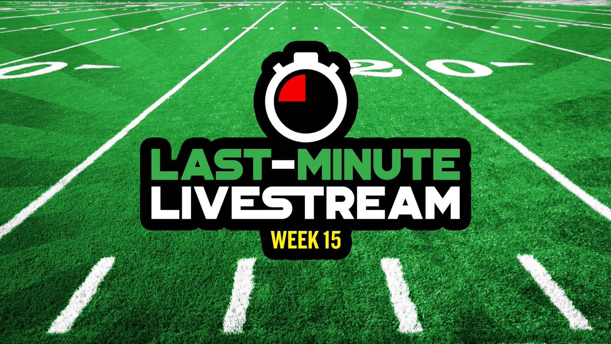 EstablishTheRun's tweet photo. Show schedule this morning ahead of Week 15 Main Slate:
* Wake 'N Rake 11am ET
* Last Minute Livestream 1145am ET https://t.co/WA71CBkL3A