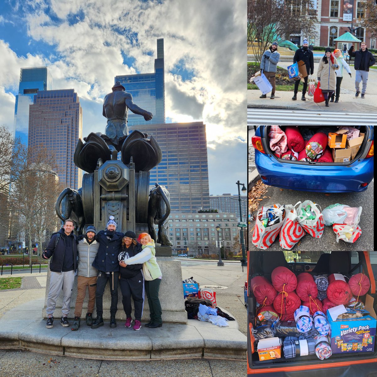AvengersPhilly's tweet photo. Thank you to all who donated to our drop off to the homeless, you guys really helped us help them be a little more warm and a little less hungry, 🙏🏽 for them all.
#philadelphiaavengers #phillyavengers #withgreatcosplaycomesgreatresponsibility #cosplayforacause https://t.co/jKatIpUvx3