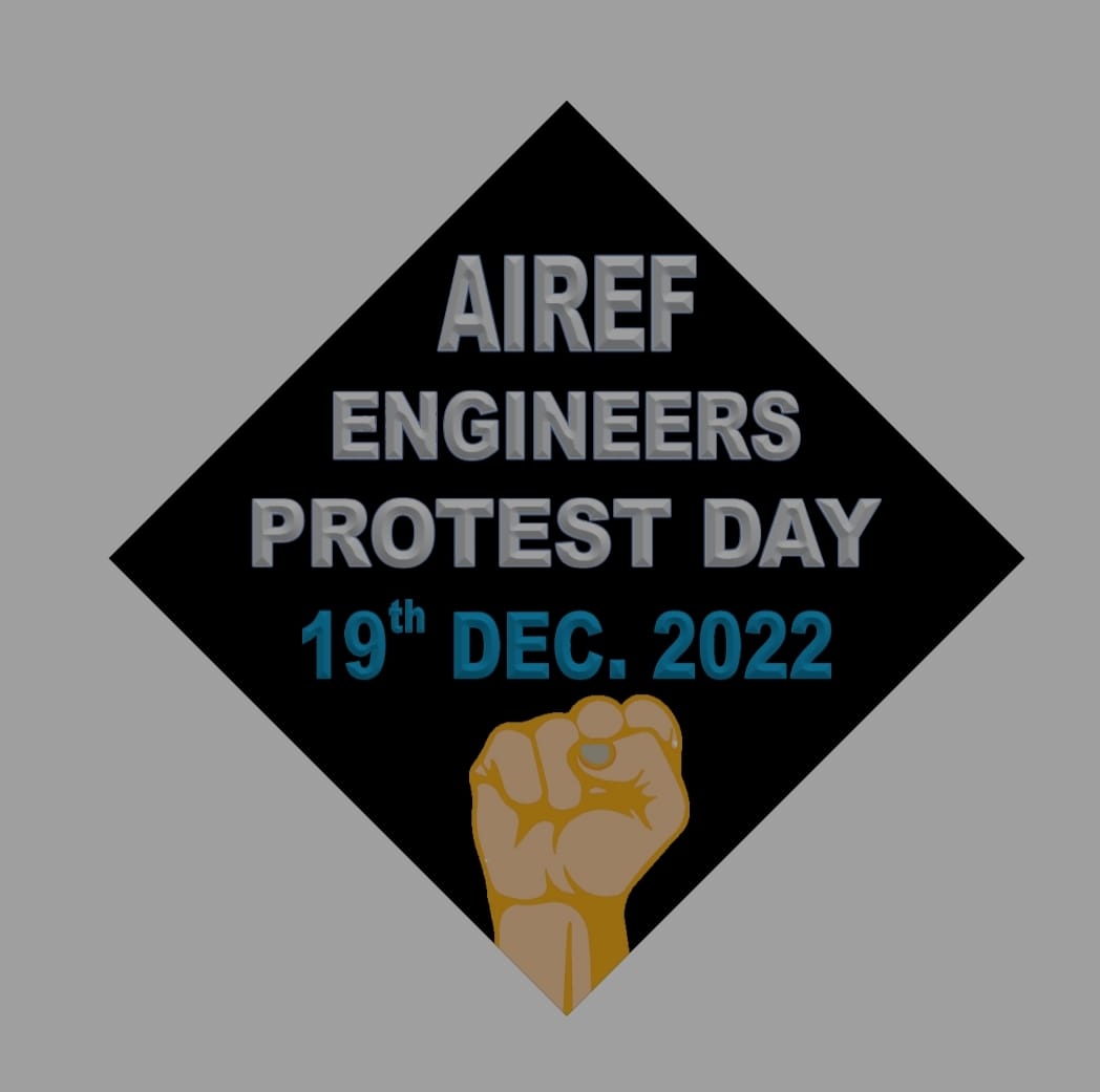 Black day by subordinate engineers of Indian Railways against stagnated carrier....to abolish British Rules 👍👍
