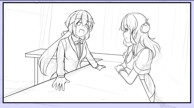 こう言うコマも描けるようになった。 