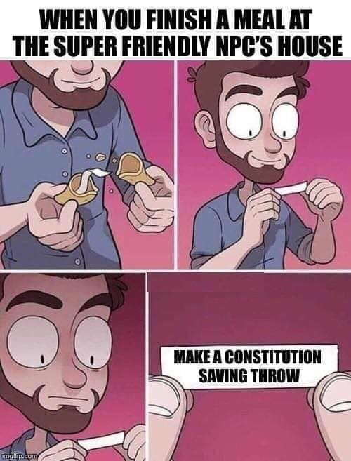 DmEducational's tweet photo. For those going to that one relative for Christmas Dinner... Wishing you high rolls.
#Comic #SavingThrow 
#DnD #TTRPG #DungeonsandDragons https://t.co/czg72s8w54