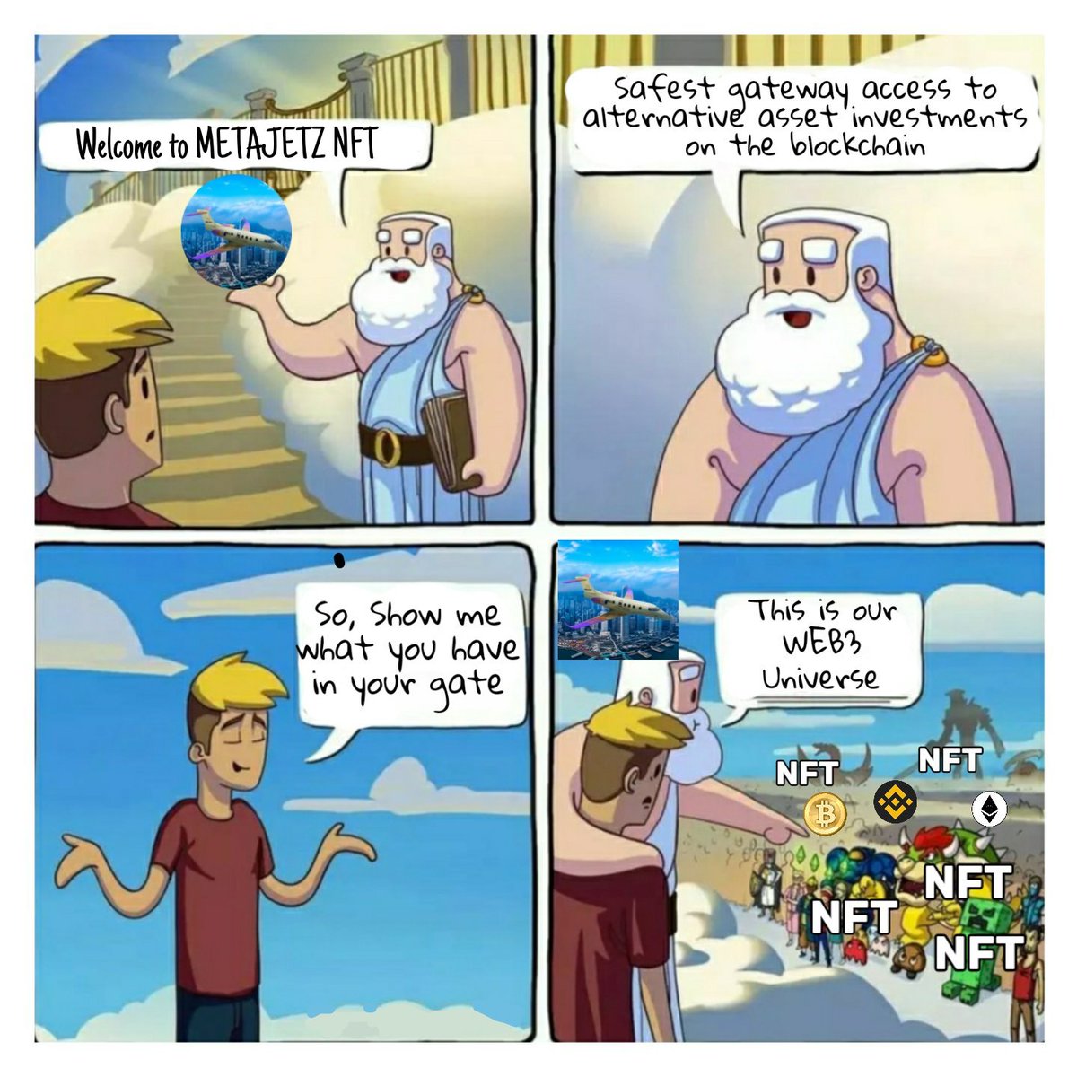 Robiatul112233's tweet photo. @WajahatWardag @metajetznft Entry
#MemeContest #discordcontest #contests #metajetz https://t.co/isNU3Ehisf