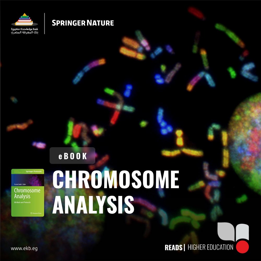 EKB_EG's tweet photo. This ebook from Springer Nature ​​provides chromosome preparation protocol as well as key notes and implementation advice from the experts.

Read it now through the  Egyptian Knowledge Bank:

https://t.co/9hgMT9hLzu https://t.co/tFYL5fnmTb
