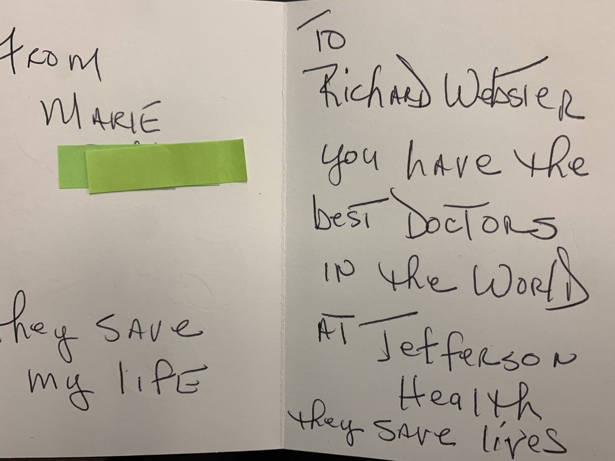 Rich Webster (@richwebster215) on Twitter photo The best piece of mail I received this week <a href="/TJUHospital/">Jefferson Health</a> from one of our patients! #WeImproveLives The best piece of mail I received this week <a href="/TJUHospital/">Jefferson Health</a> from one of our patients! #WeImproveLives