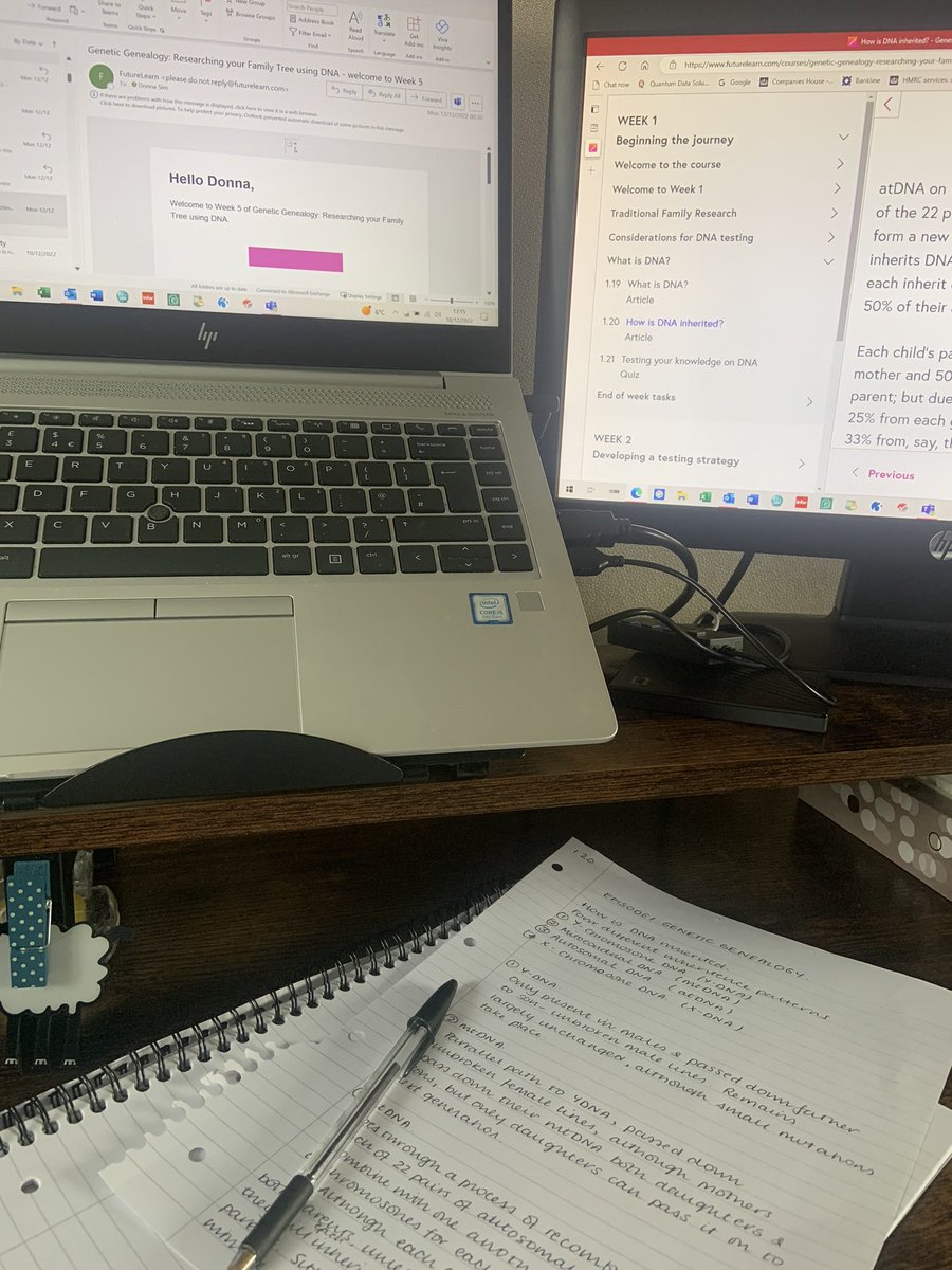 Decided to see if I could learn a bit more about #DNA in genealogical research. This is going to take some time… 🤯