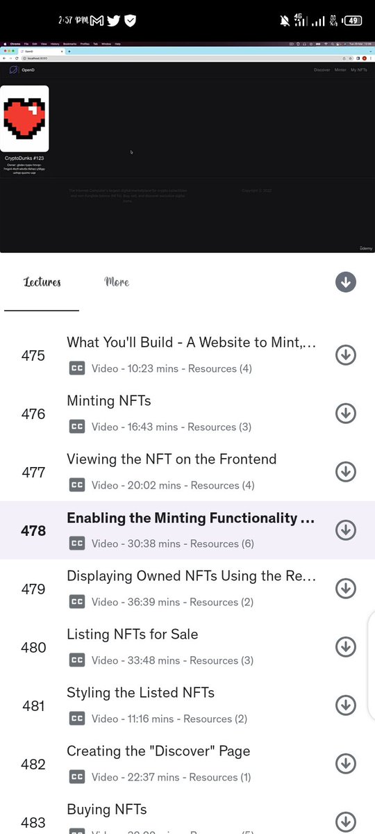 VictorOnen1's tweet photo. @hackSultan Currently learning web3 from Udemy.. 

My laptop have battery issues(N14700 in cost value) ..
it's more like a desktop!
Anyday there's 3/4 days blackout, no learning!!.

Meanwhile, charging in a phone-charging service and learning atleast 1.30hr could have been easy for growth https://t.co/Q3JJwbn5dc