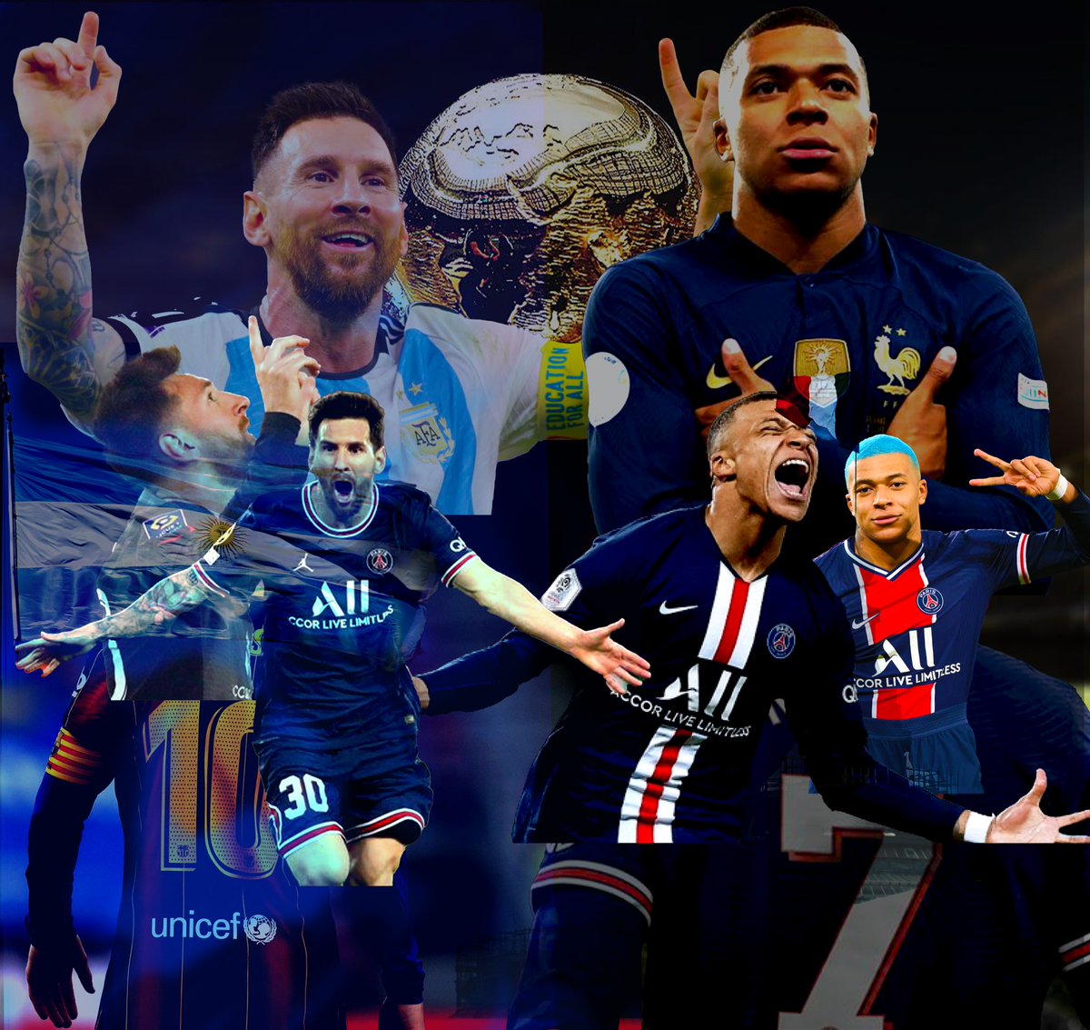 Letssss Gooooo!!! #WorldCup #ArgentinaVsFrance #FIFAWorldCup art made by <a href="/NyaneThe/">Nyane</a> #GraphicDesigner