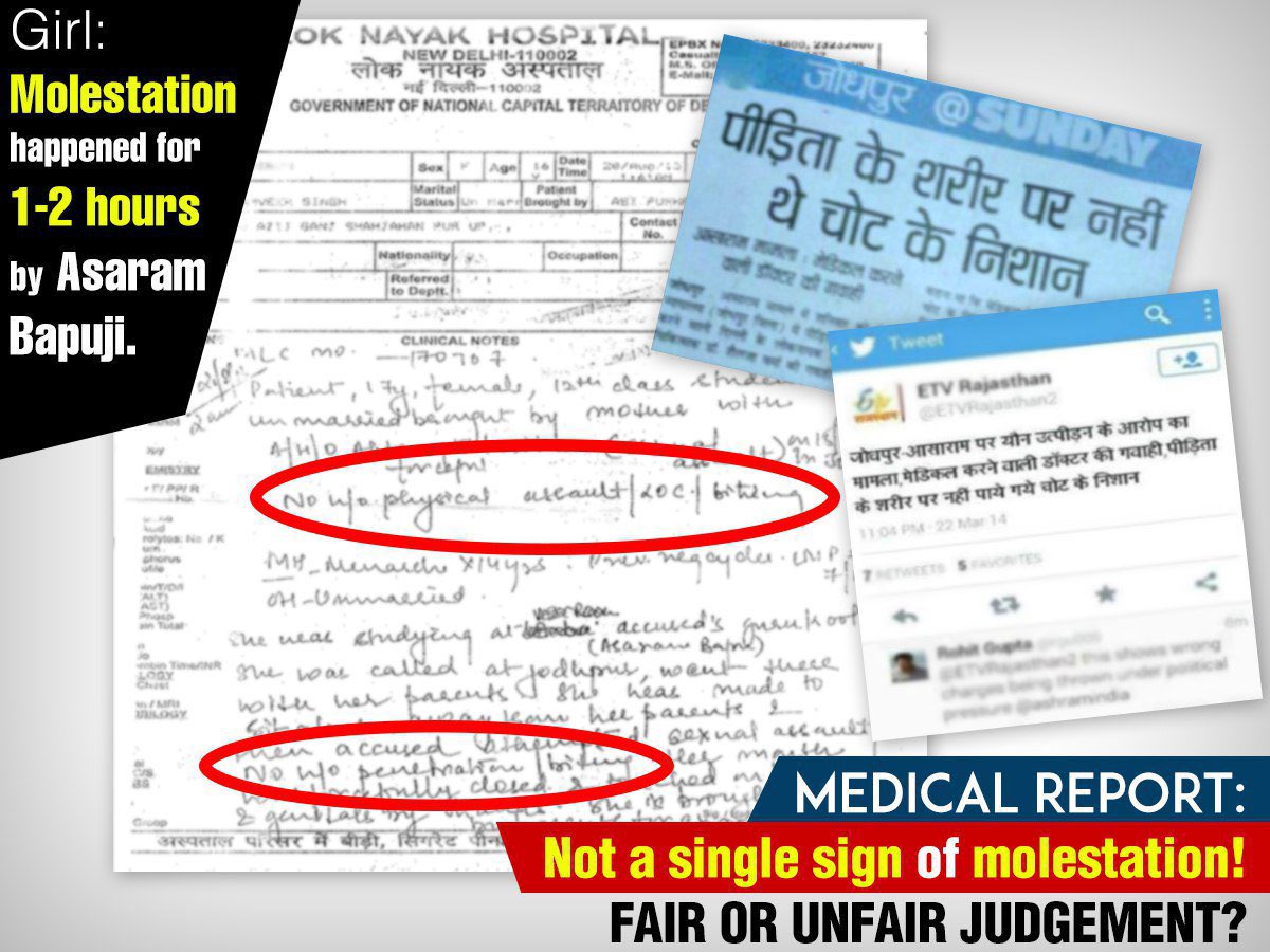 dheerajrehan_'s tweet photo. In Asaram Bapu Case 
• No Direct Evidence 
• No rape in Medical Report 
• Different age of the girl in Different documents
Still Lifetime Imprisonment to Bapuji. Why??
#अन्याय_की_गाथा log jaan rahe hain https://t.co/xrjB5jJsDX