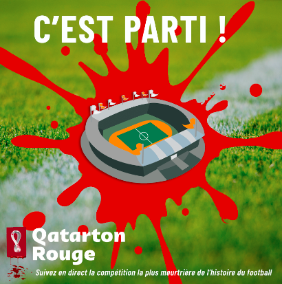 Dans 25 minutes, le match Argentine - France #ARGFRA commence. 6500 travailleurs étrangers sont morts depuis que le Qatar a été désigné pour organiser la #coupedumonde2022. Cela représente en moyenne 102 décès par match. #Qatar2022 🇶🇦⚽️⚰️