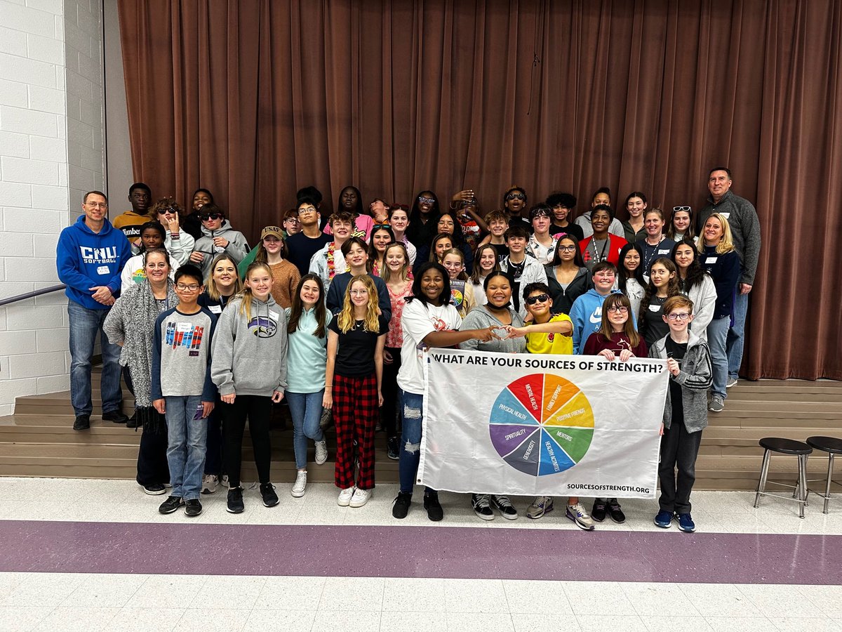 deverscm's tweet photo. Benton Middle School Sources of Strength Peer Leaders and Adult Advisors 2022-2023. Thank you to our administration for supporting this important suicide prevention program. #yeartwo #wearesourcesofstrength #upstreamprevention @BtmsS @sourcesstrength https://t.co/8p2z2rB0UJ