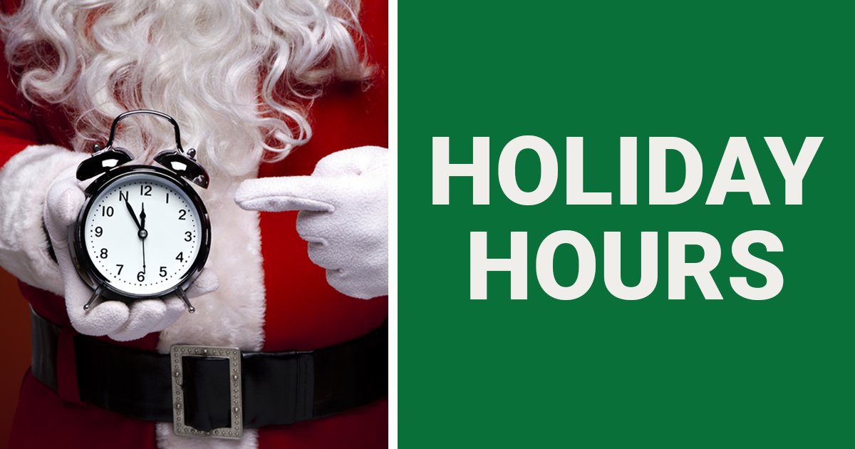 ⏰ Shop extended hours with us this entire week to get all your holiday shopping done! See our hours of operation here to make your shopping plans --> bit.ly/3BxGpQf