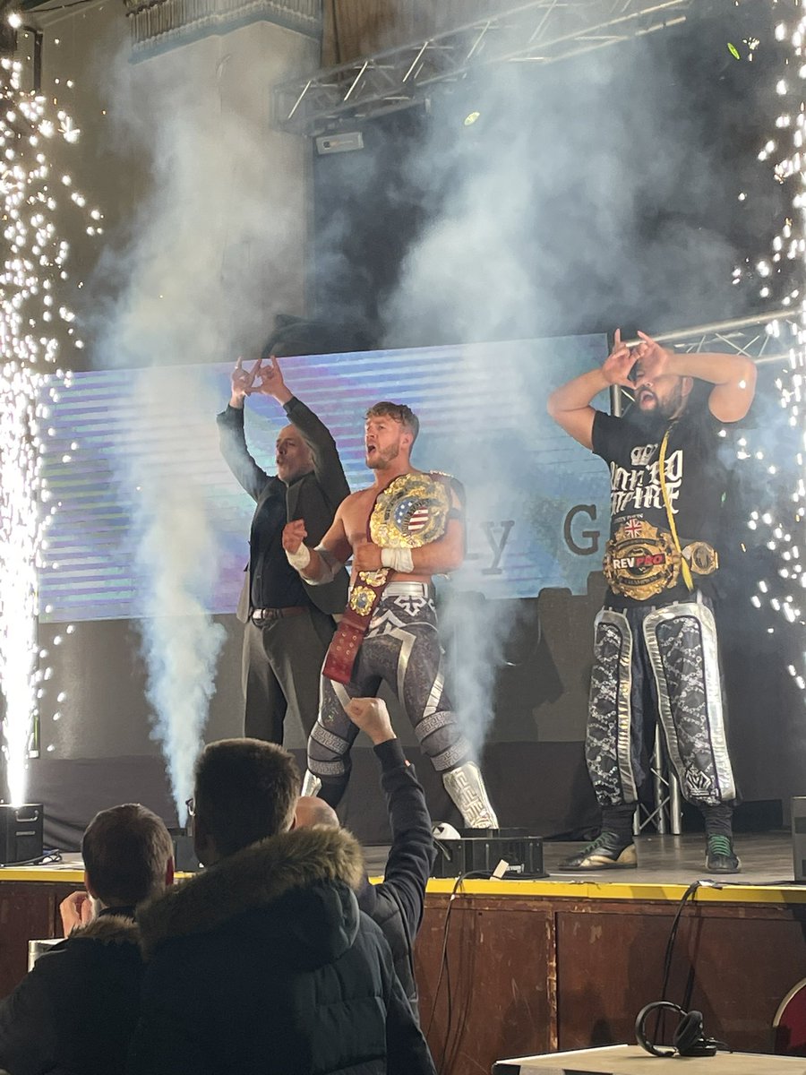 Martin_Aff's tweet photo. A quick over night getaway to London as a pre birthday treat to see @RevProUK so glad I braved the strikes and shit weather as it was an incredible show 🙌🏻💪🏻 #revpro #britishwrestling #indiewrestling #willospreay #thegreatokhan #tomohiroishii #zacksabrejr #london https://t.co/IEdBwzFOI5