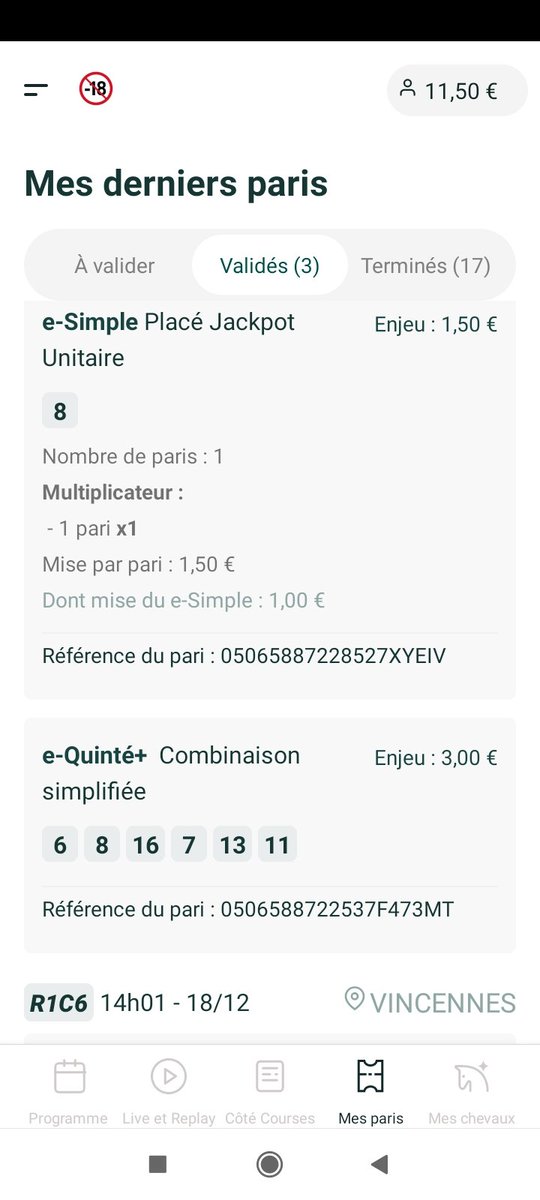 AnquetilFlorian's tweet photo. Voilà c était mon dernier jeu de 2022 et le résumé de cette année cauchemard sur @PMU_Hippique ... #toutemavie. #pasloincapayerien #allezvousfairefoot https://t.co/C9WmL1dWWl