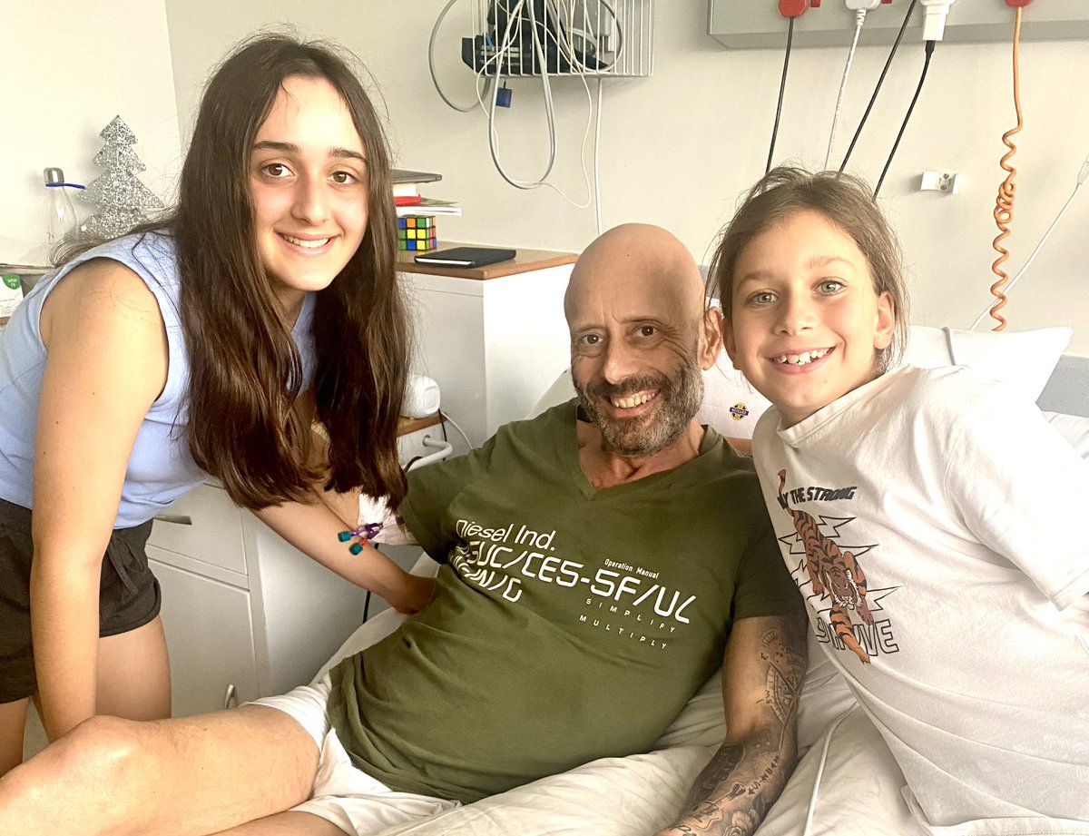 Hospital Day 50 something: Yay! My girls came for a visit! 

Everyone asks when I’m going home. My answer: 3 weeks ago ☺️. Having another procedure done tomorrow. Hopefully soon!🙏🏻✨

#dontstopbelieving