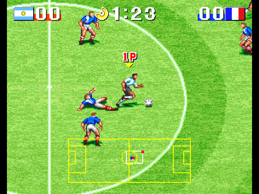 BuscandoElWarp's tweet photo. El juego del día: #GoalGoalGoal (#NeoGeo)
Creador: #Visco 1995
En este día de final mundialista podemos hacer campeón a nuestra selección favorita, aquí podremos hacer esas jugadas de fantasía que tanto disfrutamos y el el super tiro al estilo Captain Tsubasa, ¿serás el ganador?. https://t.co/T1mbrhR6HZ