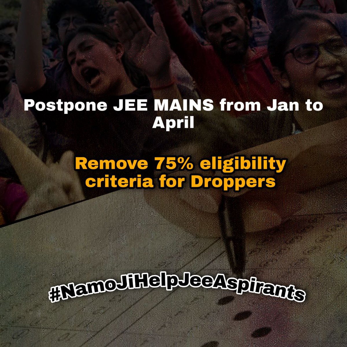 DARTH_NIGGler's tweet photo. Our education system is seriously at risk by these padhe likhe gawar @DG_NTA officials and ministers who didn't even think about student's mental stress.
How can a dropper study 2 year syllabus in just 2 months ?
#NamoJiHelpJeeAspirants
@ThePradeepRawat 
@anubha1812 
@PMOIndia https://t.co/XrGGwbkZlt