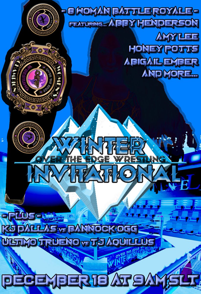 WrestlingOew's tweet photo. OEW Women’s Winter Invitational is finally here!!! Who will be victorious? Who will walk out as the OEW Women's Champion? Find out today, Sunday at 9AM SLT when OEW ends 2022 with the Winter Invitational! https://t.co/rxROfnJWvs https://t.co/iOxZmuEfds