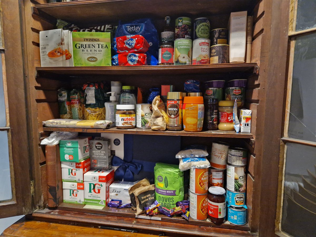 GraceGraham_KIS's tweet image. Just look at our cupboard, everyone 😃
Huge thanks to all at @newunity who made donations. I'll be delivering this to the @HackneyFoodbank on Wednesday.
Keep em coming!!!
#foodbank #CostOfLivingCrises #generosity #community