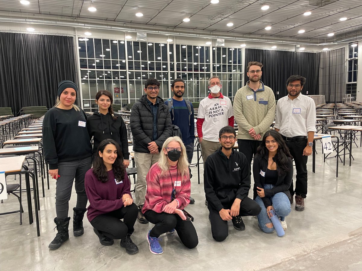Thank you to the <a href="/Carleton_U/">Carleton University</a> <a href="/CarletonEngDesg/">Carleton Engineering and Design</a>  <a href="/CarletonSce/">Carleton University Systems & Computer Engineering</a> TAs who proctored close to 400 students at the SYSC 2006 (Foundations of Imperative Programming) exam yesterday evening in the <a href="/RavensCentre/">Carleton Athletics</a> Fieldhouse.  Great work and still smiling at 10:20pm 💪📋📁📝🖊️📎🛒⏰📃👩‍🏫👨‍🏫 !