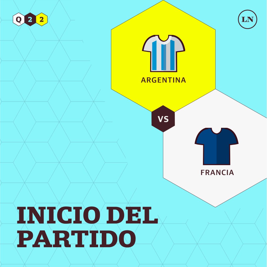 LANACION's tweet photo. ¡YA SE JUEGA! 🇦🇷 ARRANCÓ EL PARTIDO 🇦🇷 VAMOS ARGENTINA UNA NUEVA FINAL https://t.co/oWbLPfh52f