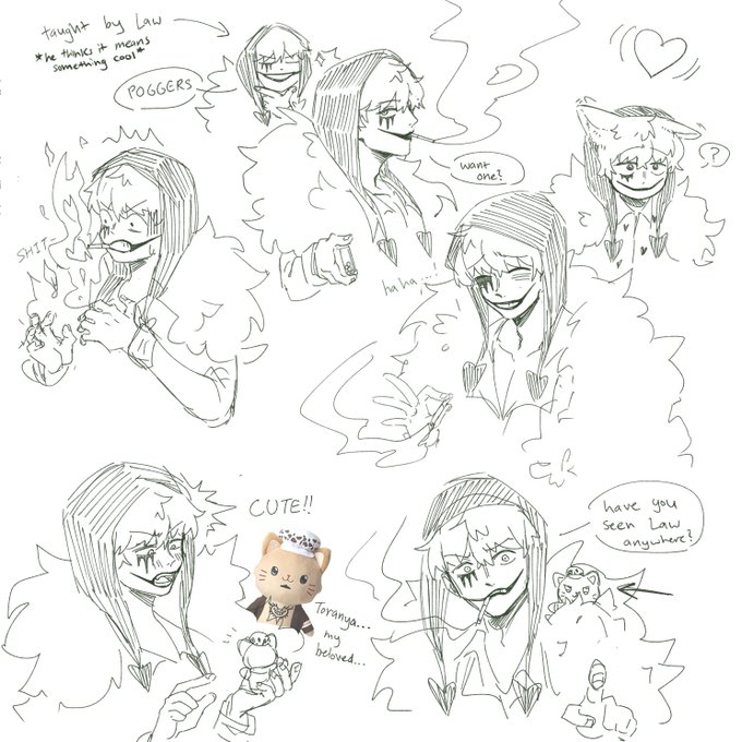 hello welcome to one piece obsession round 2 electric boogaloo (slight #コラロ but can be seen platonic too) #onepiece 