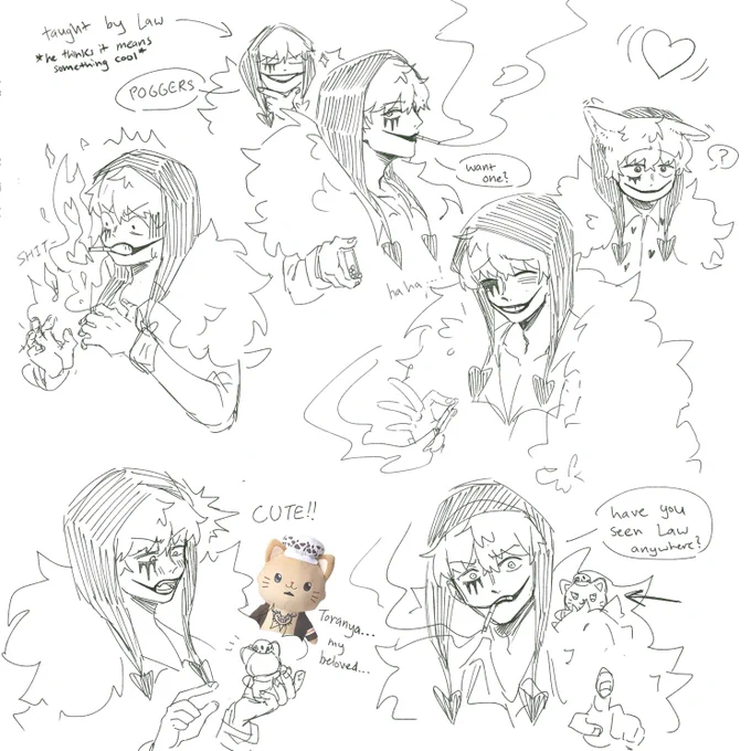 hello welcome to one piece obsession round 2 electric boogaloo (slight #コラロ but can be seen platonic too) #onepiece 