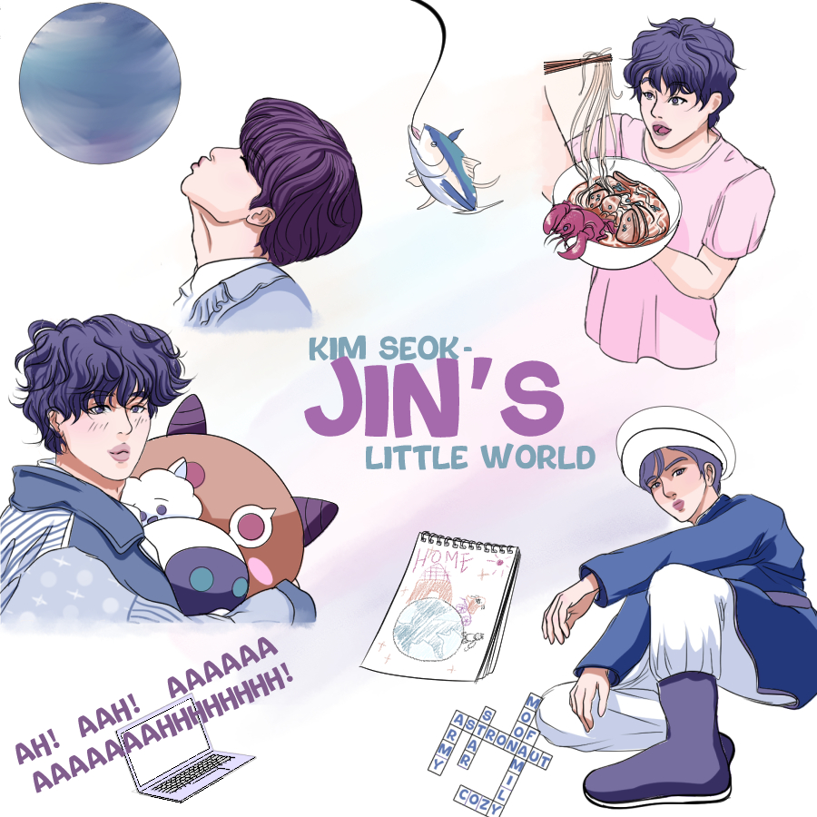 Not a single day that pass I don't think of Jin Every day is a Jin day Happy birthday, angel💜 #KimSeokjin #HappyJINday #bts #jin #JINFANART #btsfanart