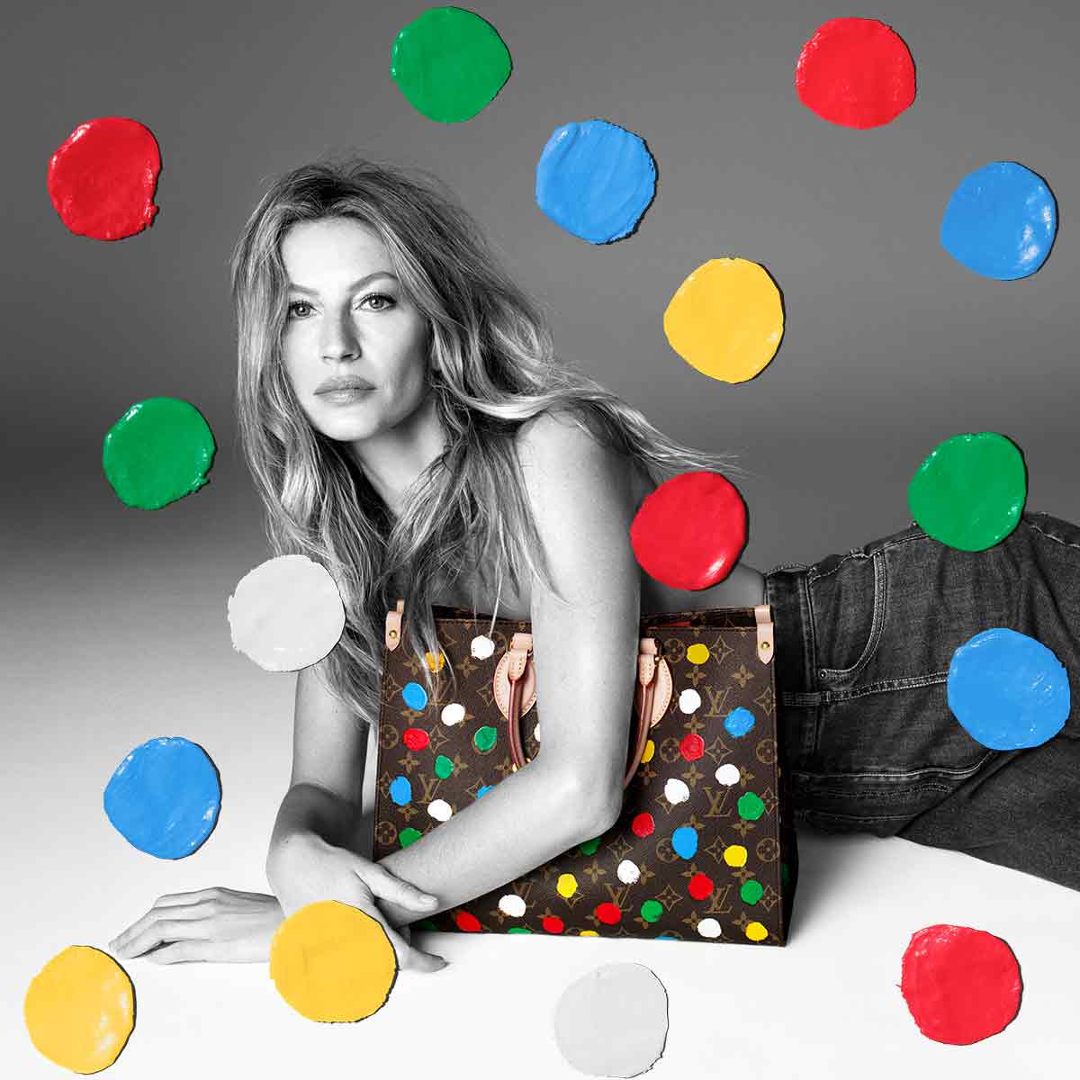 Louis Vuitton on X: .@giseleofficial for #LVxYayoiKusama. Stay