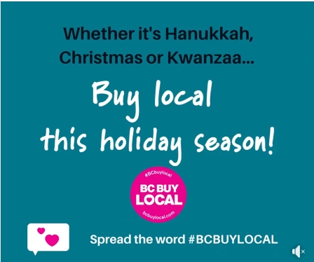 tba_biz's tweet photo. Happy Holidays: Hanukkah๐Christmas๐& Kwanzaa! If you're buying #gifts, #food, #services. or #drinks this holiday, get them from #localowned businesses, or buy #localgrown & #localmade products wherever you shop. Thanks for the reminder, @LOCObc #bcbuylocal #NorthDelta #DeltaBC https://t.co/cM8hMDgivx