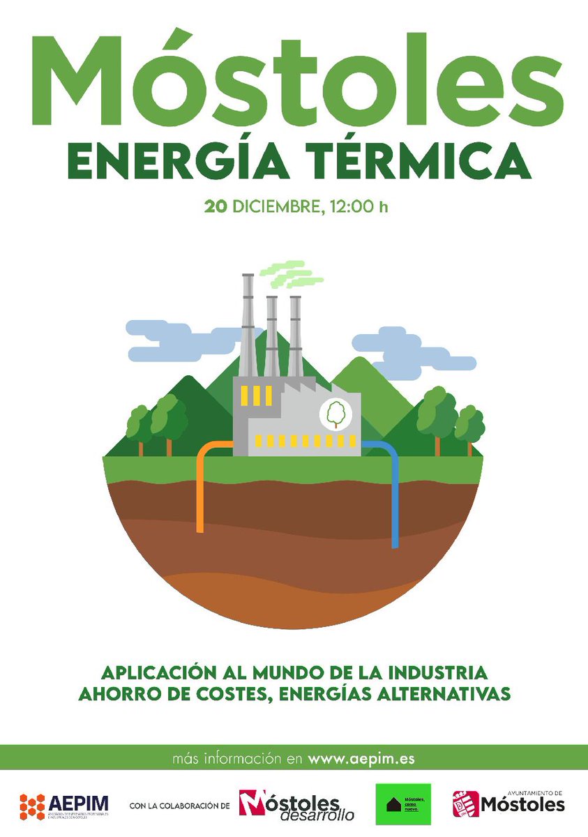AEPIM3's tweet photo. 🎥 Seminario Online : Energía Térmica y aplicaciones empresariales e industriales

🗓️Martes 20 de diciembre
⏱️12:00
🎙️Con la colaboración de @mostdesarrollo

Directo por el canal de Youtube de @AEPIM3 👇

https://t.co/pLtE5kJWTY https://t.co/8Vy9NxKbRL