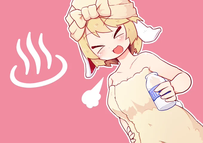 風呂上りんご 