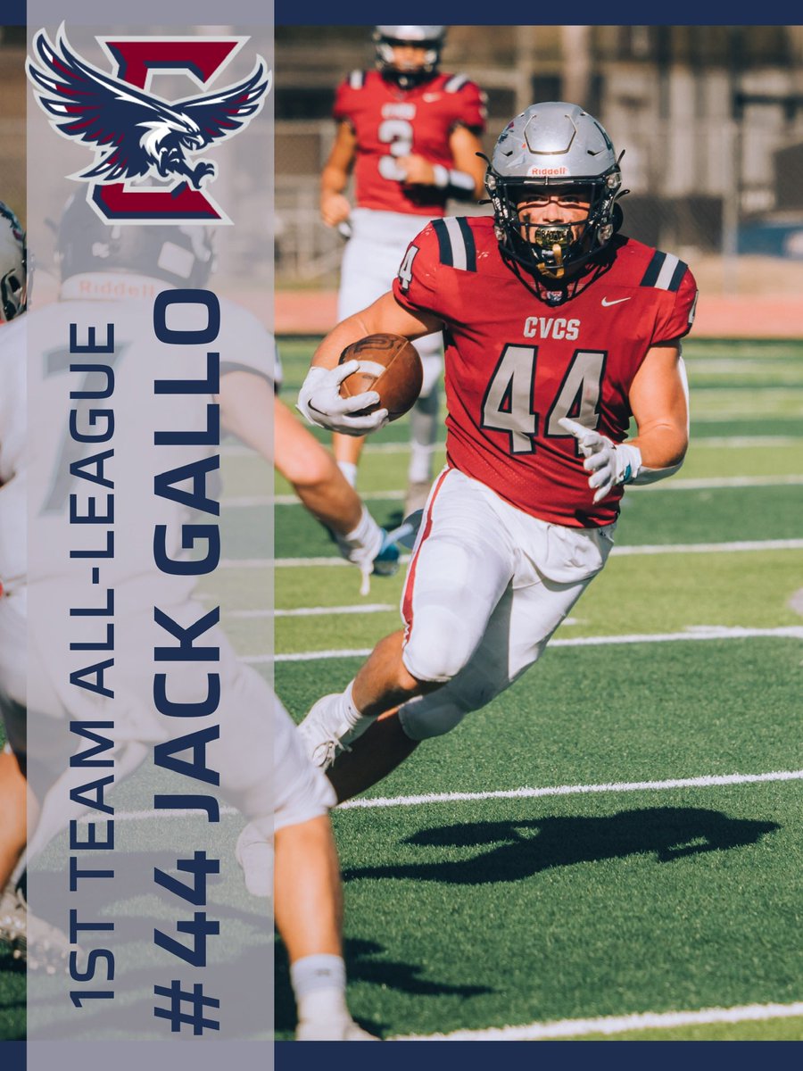 Congrats to juniors Chase Carney and <a href="/SynnottJp/">JP Synnott</a> , and sophomore <a href="/Jack_gallo_/">Jack Gallo</a> for being named 1st Team All-League in the inaugural season of the Mesquite League. 🦅🏈🇺🇸