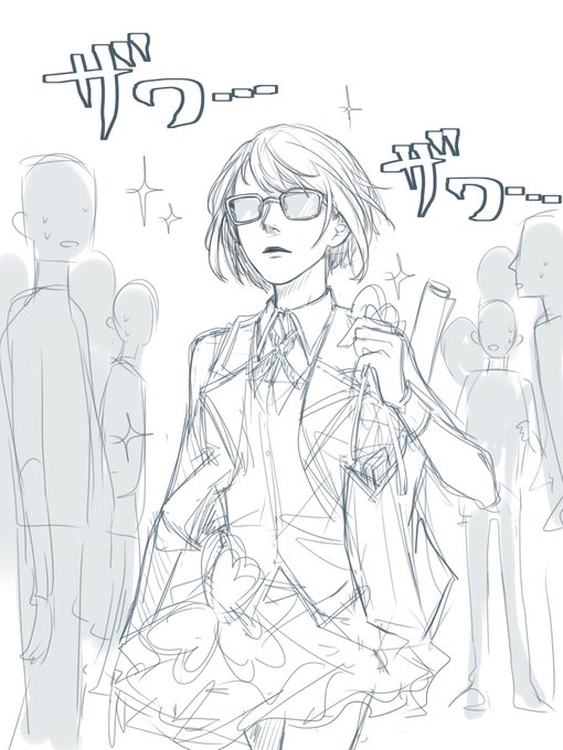 しずあいWebオンリー会場で桐谷遥さんの姿のアバターが闊歩していて大変良かったので描きました 